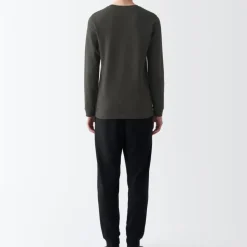 Men's Warm Thick Cotton Crew Neck Long Sleeve T-Shirt
