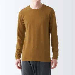 Men's Warm Thick Cotton Crew Neck Long Sleeve T-Shirt