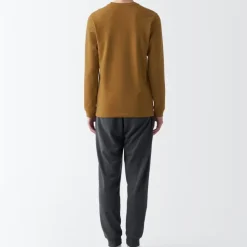 Men's Warm Thick Cotton Crew Neck Long Sleeve T-Shirt