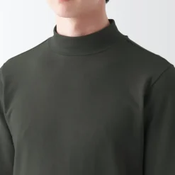Men's Warm Thick Cotton High Neck Long Sleeve T-Shirt