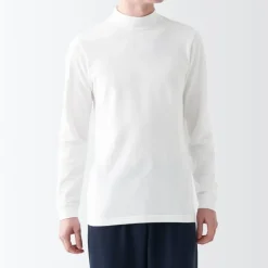 Men's Warm Thick Cotton High Neck Long Sleeve T-Shirt