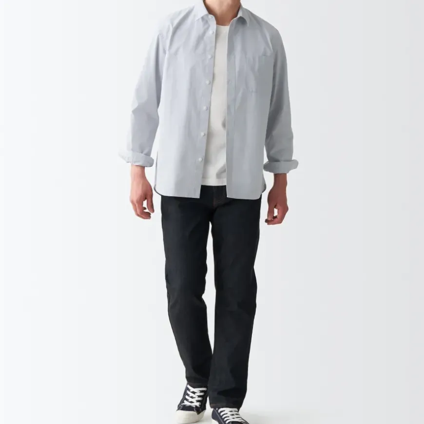 Men's Washed Broad Shirt