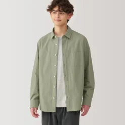 Men's Washed Broadcloth Long Sleeve Shirt