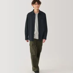 Men's Washed Broadcloth Long Sleeve Shirt
