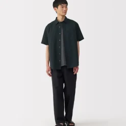 Men's Washed Broadcloth Short Sleeve Shirt