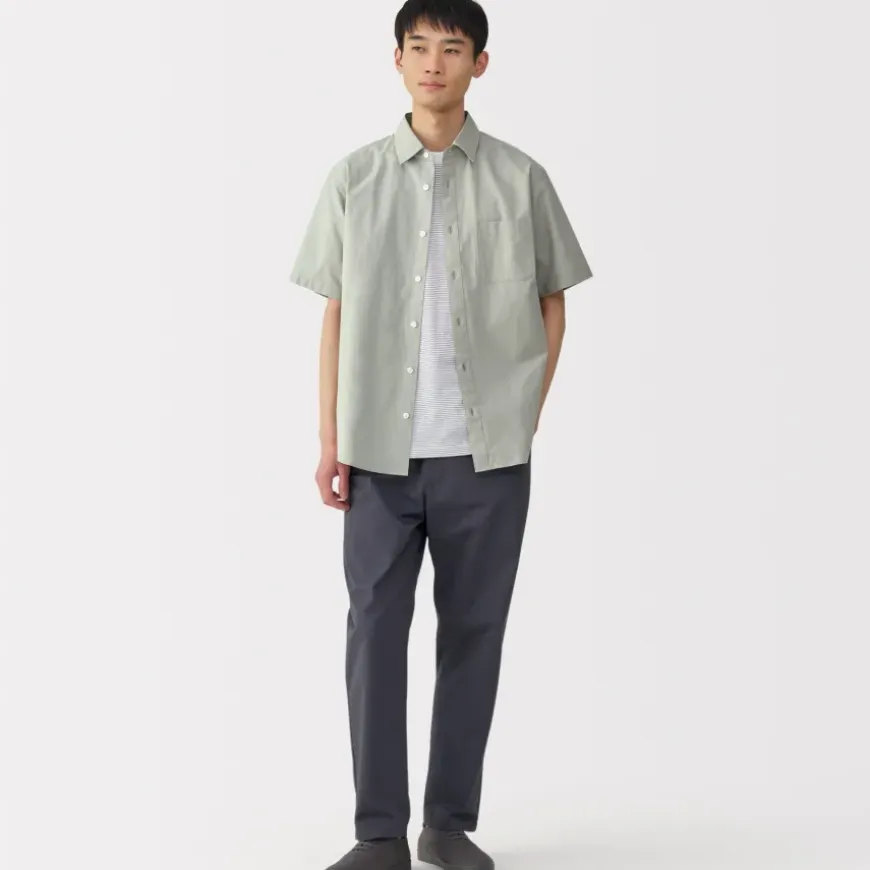 Men's Washed Broadcloth Short Sleeve Shirt