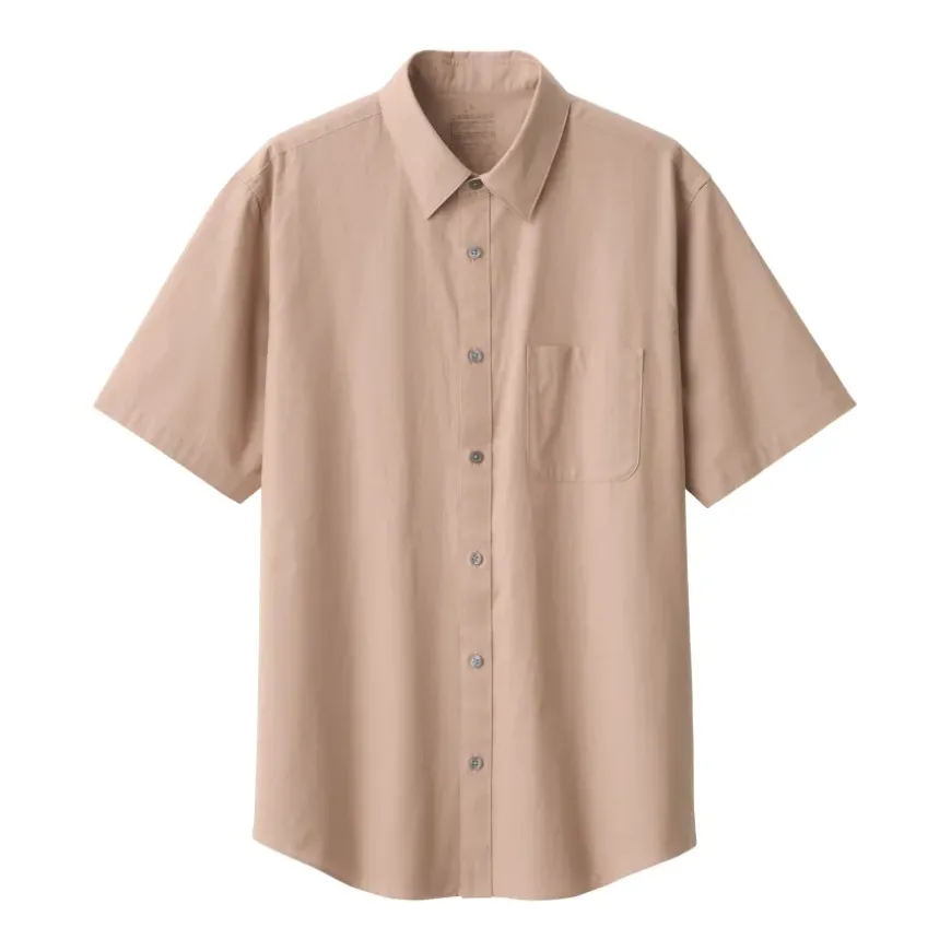Men's Washed Broadcloth Short Sleeve Shirt