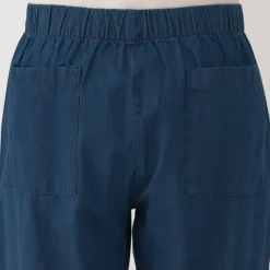 Men's Washed Denim Easy Pants - Dark Navy