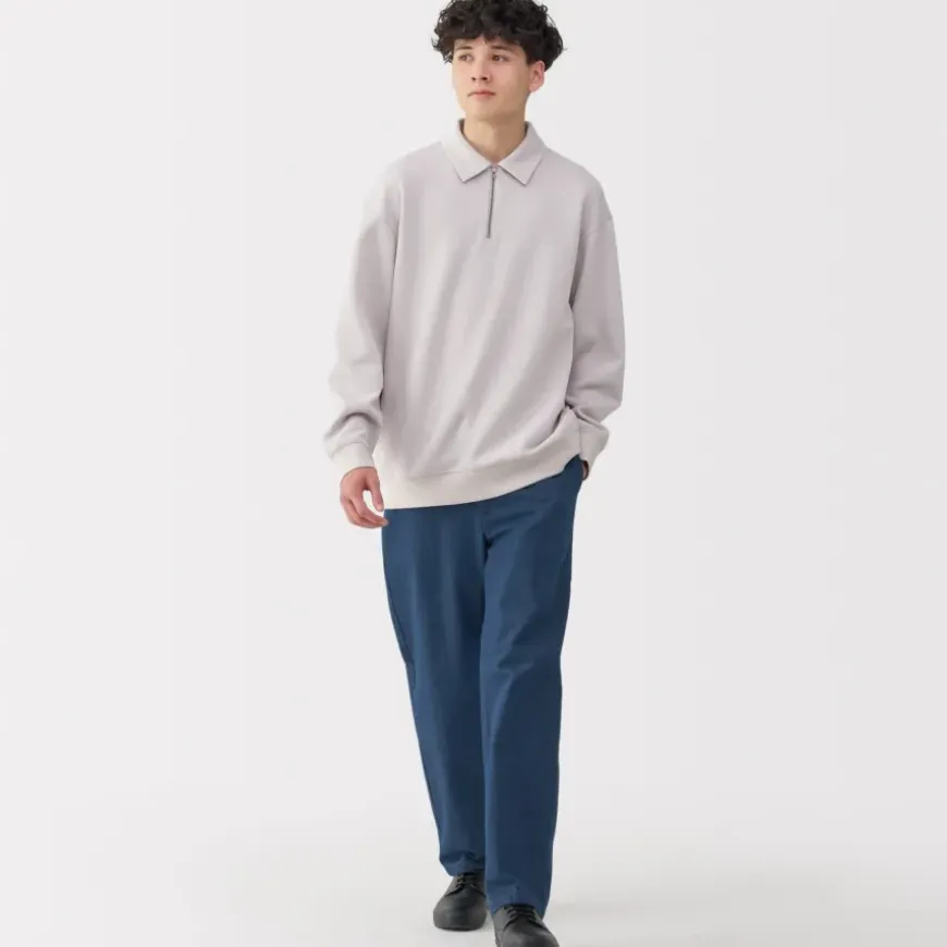 Men's Washed Denim Easy Pants - Navy