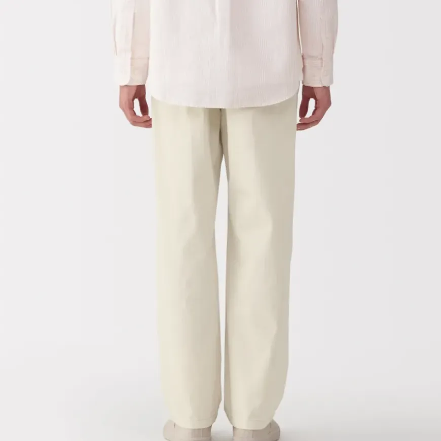Men's Washed Denim Easy Pants - Natural