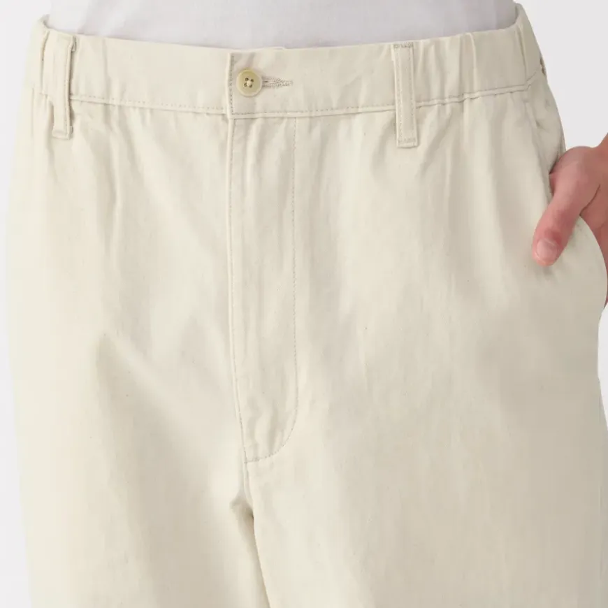 Men's Washed Denim Easy Pants - Natural