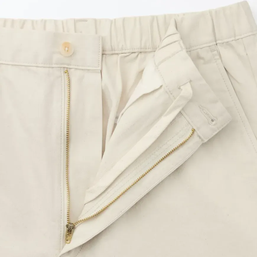 Men's Washed Denim Easy Pants - Natural