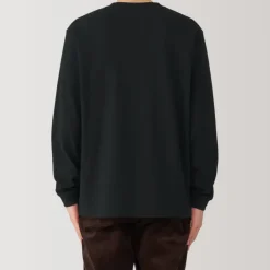 Men's Washed Heavy Weight Crew Neck Long Sleeve T-Shirt