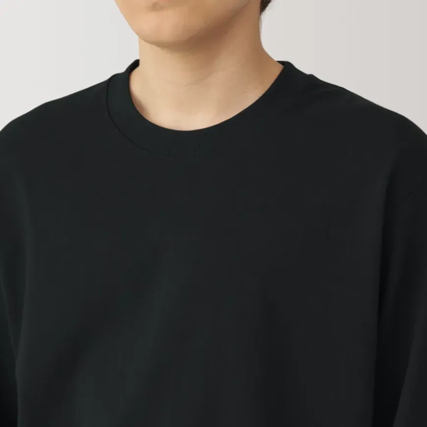Men's Washed Heavy Weight Crew Neck Long Sleeve T-Shirt