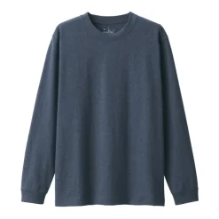 Men's Washed Heavy Weight Crew Neck Long Sleeve T-Shirt