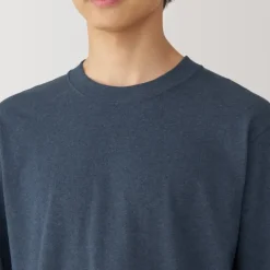 Men's Washed Heavy Weight Crew Neck Long Sleeve T-Shirt