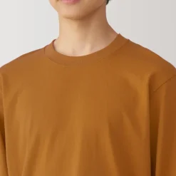 Men's Washed Heavy Weight Crew Neck Long Sleeve T-Shirt
