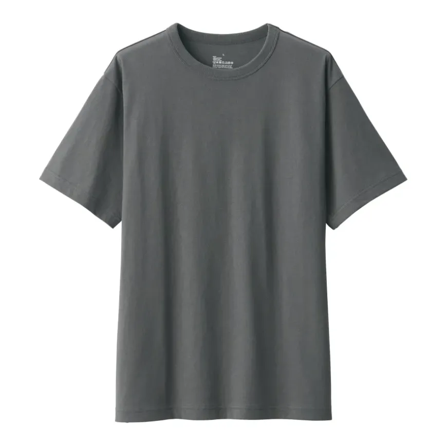 Men's Washed Heavy Weight Crew Neck Short Sleeve T-Shirt