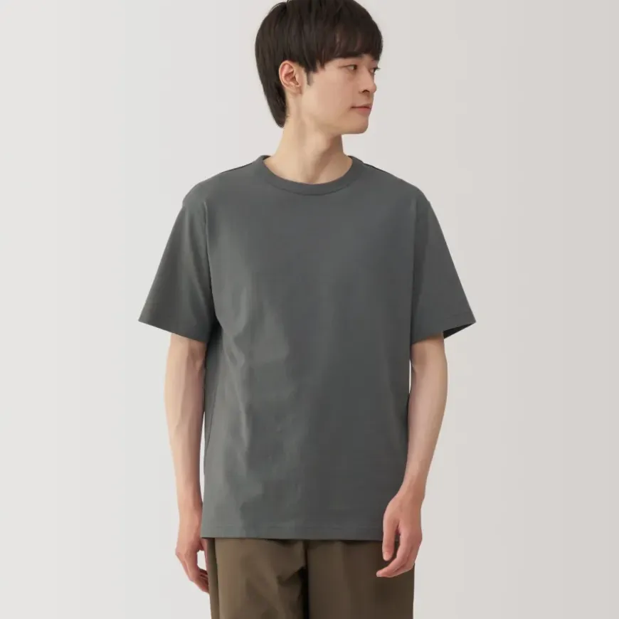 Men's Washed Heavy Weight Crew Neck Short Sleeve T-Shirt