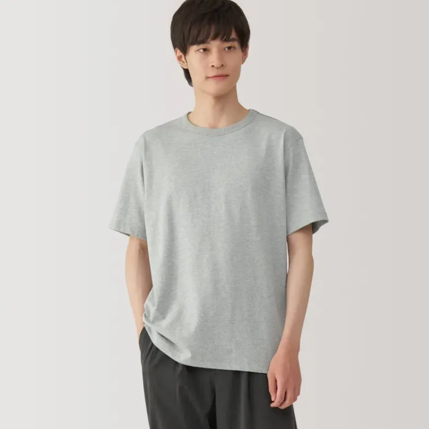 Men's Washed Heavy Weight Crew Neck Short Sleeve T-Shirt