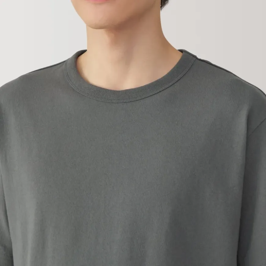 Men's Washed Heavy Weight Crew Neck Short Sleeve T-Shirt