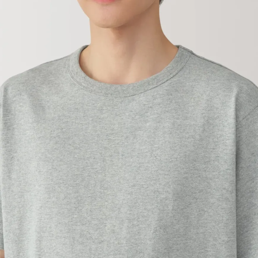 Men's Washed Heavy Weight Crew Neck Short Sleeve T-Shirt