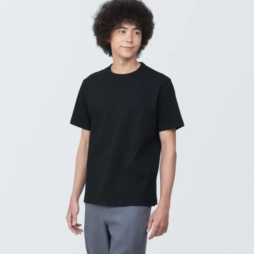 Men's Washed Heavy Weight Crew Neck Short Sleeve T-Shirt