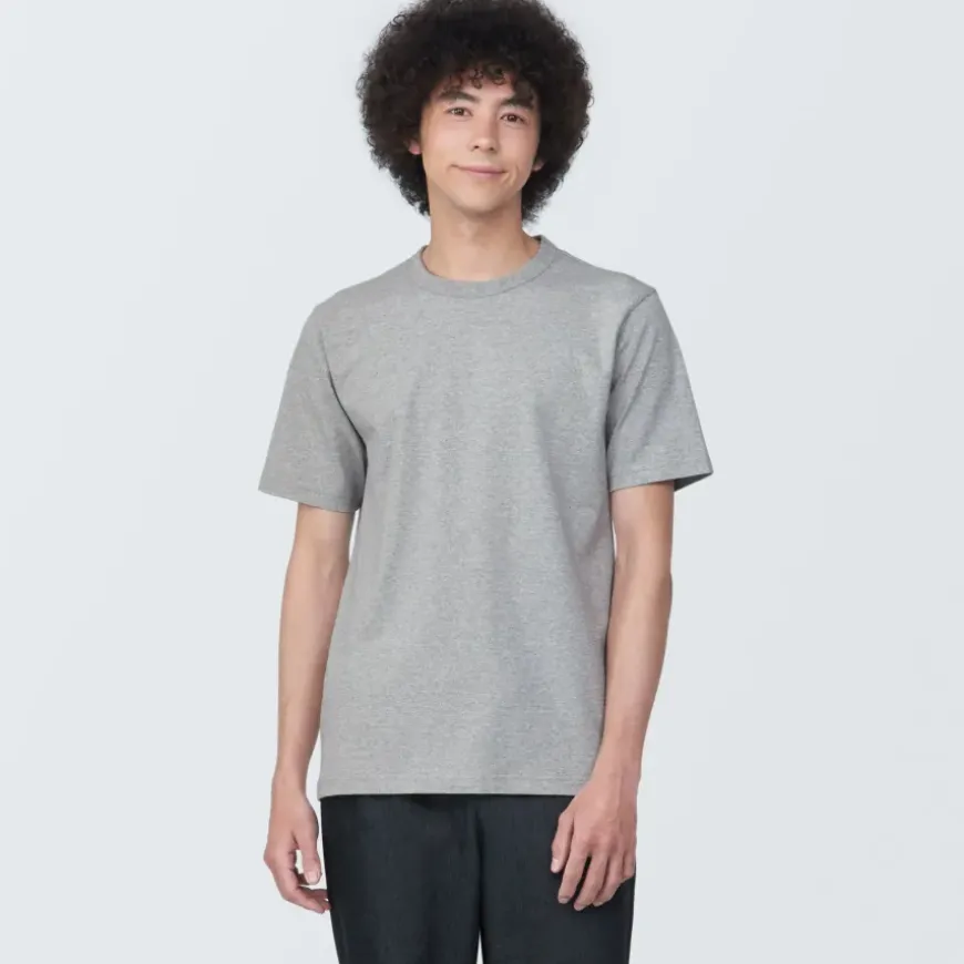 Men's Washed Heavy Weight Crew Neck Short Sleeve T-Shirt