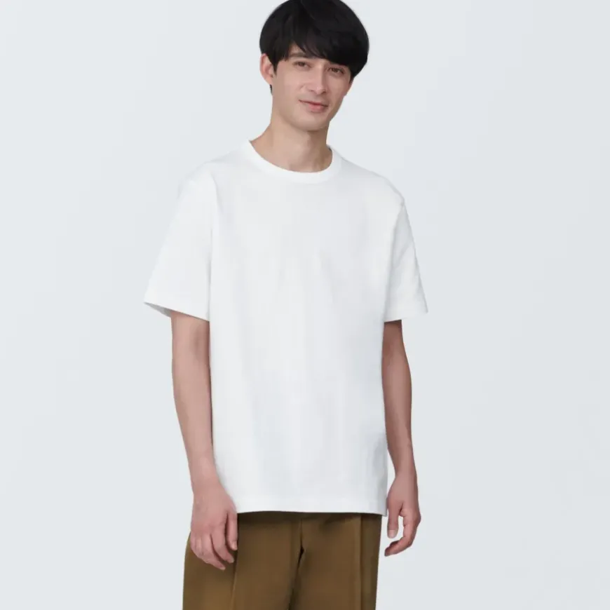 Men's Washed Heavy Weight Crew Neck Short Sleeve T-Shirt