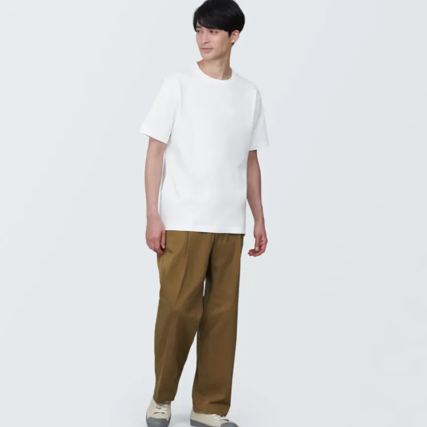 Men's Washed Heavy Weight Crew Neck Short Sleeve T-Shirt