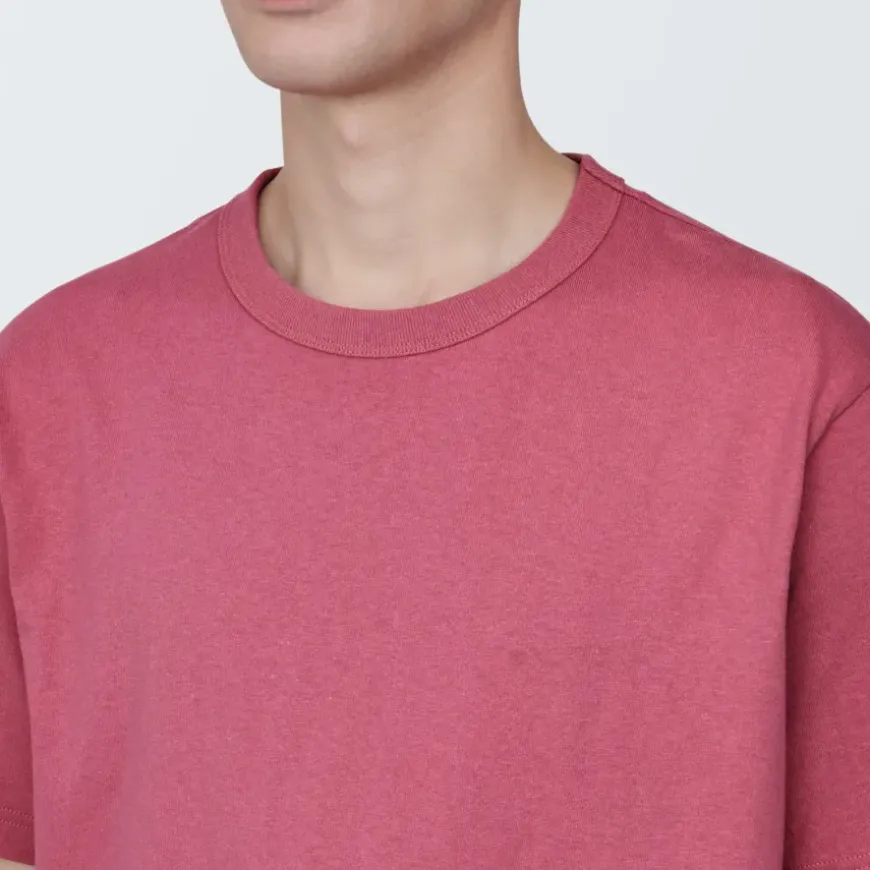 Men's Washed Heavy Weight Crew Neck Short Sleeve T-Shirt