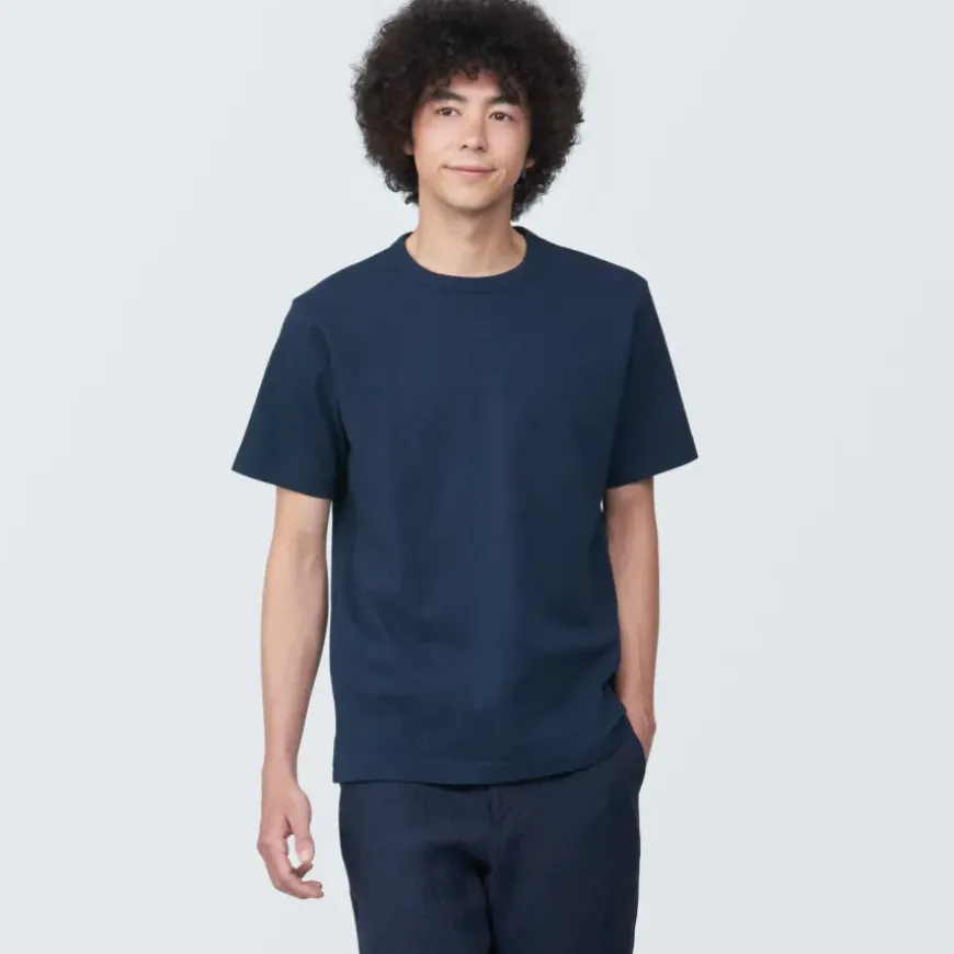 Men's Washed Heavy Weight Crew Neck Short Sleeve T-Shirt