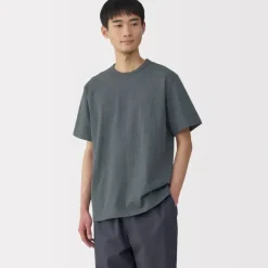 Men's Washed Heavy Weight Crew Neck Short Sleeve T-Shirt