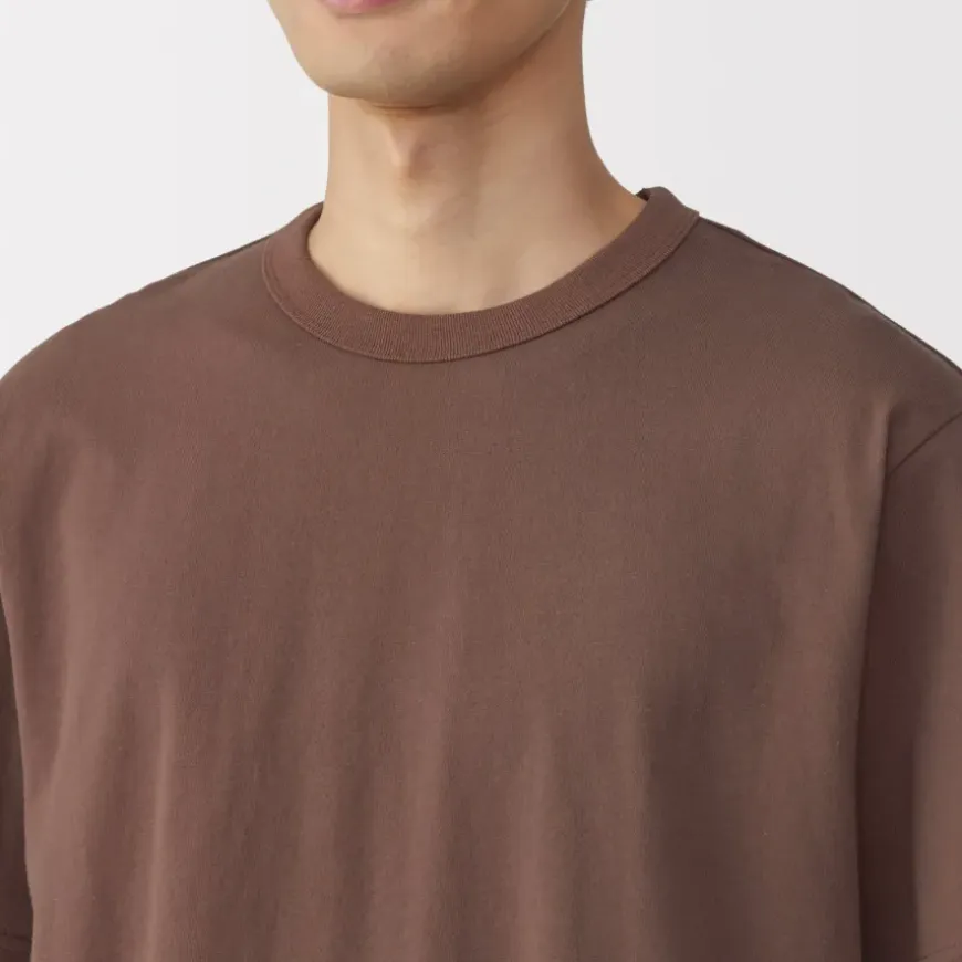 Men's Washed Heavy Weight Crew Neck Short Sleeve T-Shirt