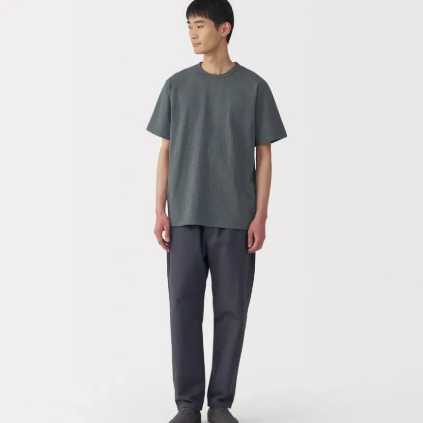 Men's Washed Heavy Weight Crew Neck Short Sleeve T-Shirt