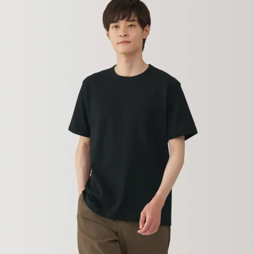 Men's Washed Heavy Weight Crew Neck Short Sleeve T-Shirt