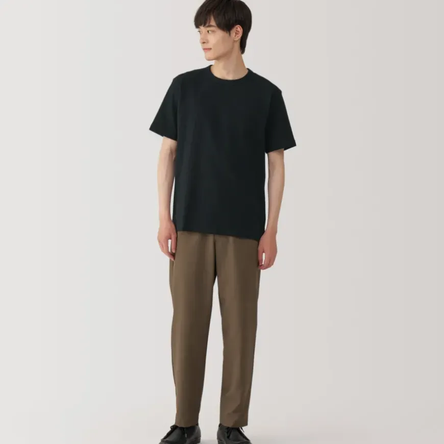 Men's Washed Heavy Weight Crew Neck Short Sleeve T-Shirt