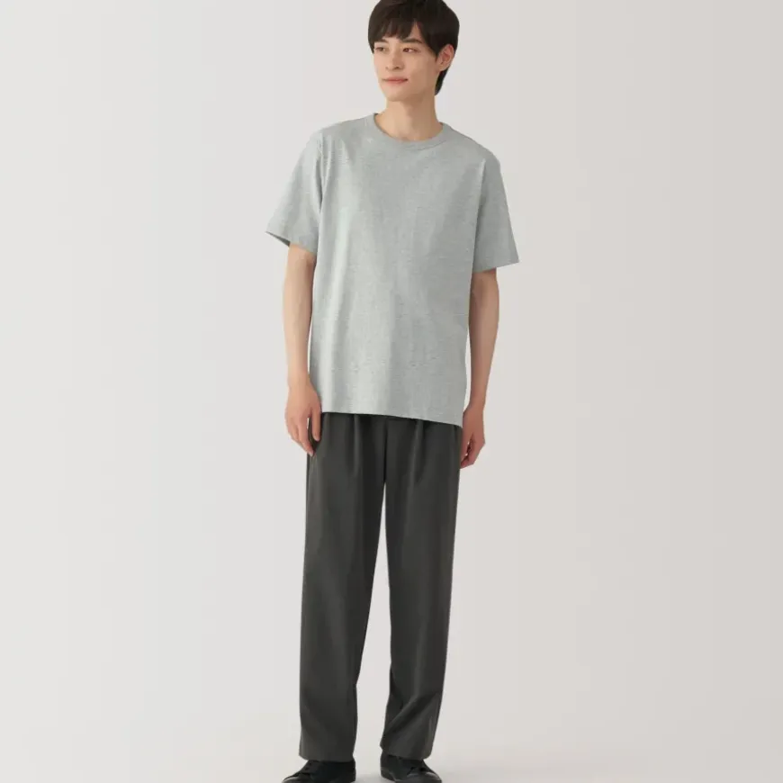 Men's Washed Heavy Weight Crew Neck Short Sleeve T-Shirt