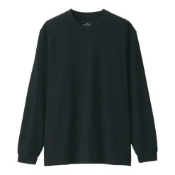 Men's Washed Heavy Weight Crew Neck Long Sleeve T-Shirt