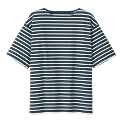 Men's Washed Heavyweight Boat Neck Half Sleeve T-Shirt