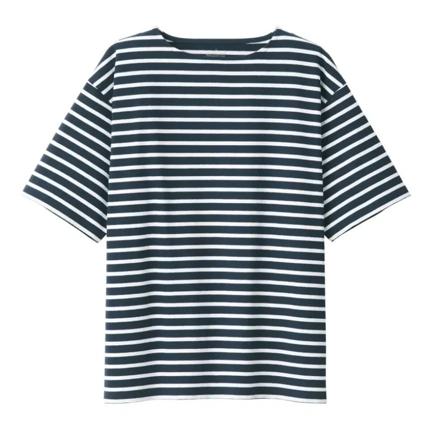 Men's Washed Heavyweight Boat Neck Half Sleeve T-Shirt