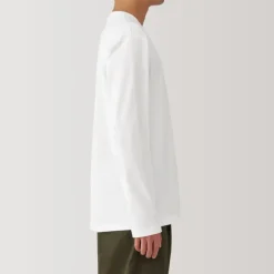 Men's Washed Jersey Crew Neck Long Sleeve T-Shirt