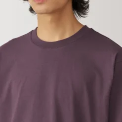 Men's Washed Jersey Crew Neck Long Sleeve T-Shirt