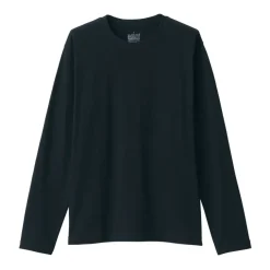 Men's Washed Jersey Crew Neck Long Sleeve T-Shirt