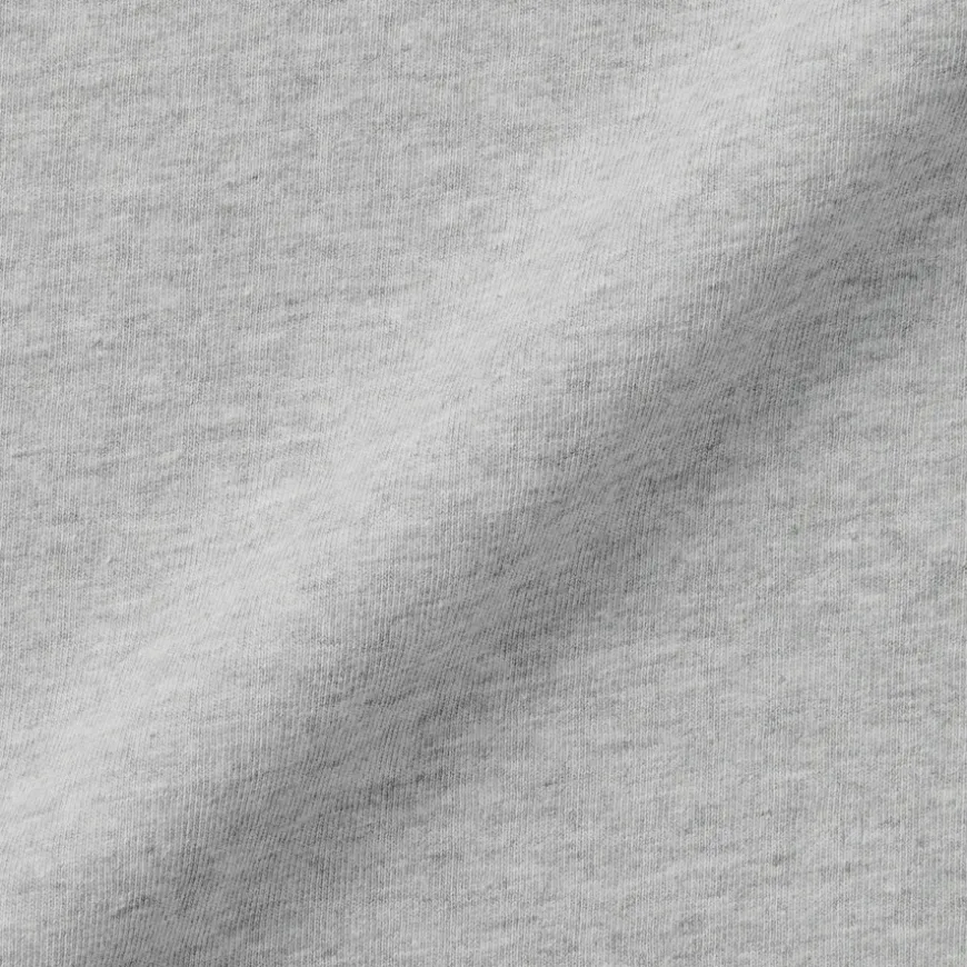 Men's Washed Jersey Crew Neck Long Sleeve T-Shirt