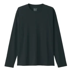 Men's Washed Jersey Long Sleeves Crew Neck T-Shirt