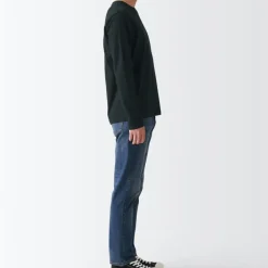 Men's Washed Jersey Long Sleeves Crew Neck T-Shirt