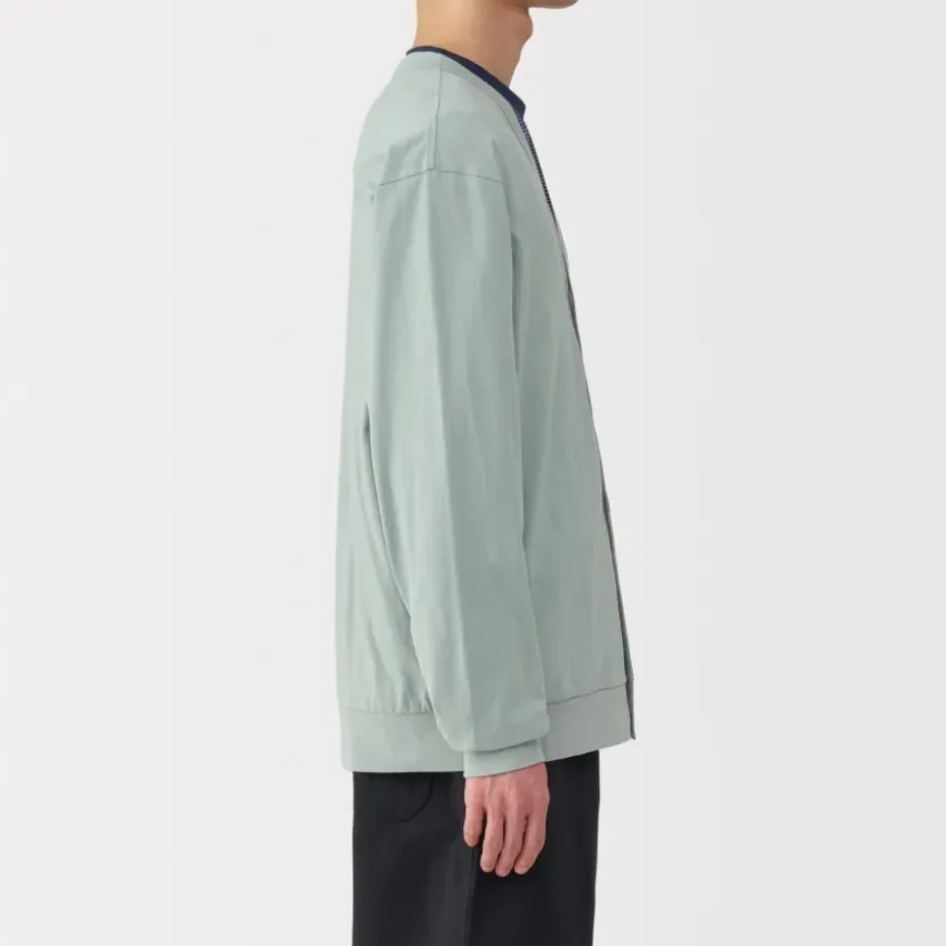 Men's Washed Jersey V-Neck Cardigan