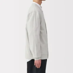 Men's Washed Jersey V-Neck Cardigan