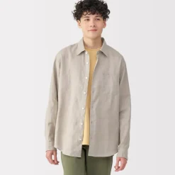 Men's Washed Linen Shirt